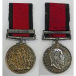 NATAL NATIVE REBELLION MEDAL WITH 1906 CLASP TO W.H.