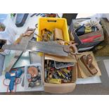 SELECTION OF TOOLS TO INCLUDE KANGAROO SAW, G CLAMP, SOLDERING IRONS,