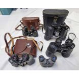 PAIR OF CARL ZEISS JENA JENOPTEM 8 X 30W BINOCULARS WITH CASE,