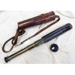 ROSS OF LONDON 3 DRAW TELESCOPE, NO 75783,