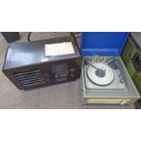 EKCO RADIO AND A DANSETTE RECORD PLAYER -2-