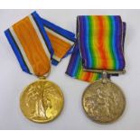 PAIR OF WORLD WAR ONE MEDALS TO A 88726 SAPPER.