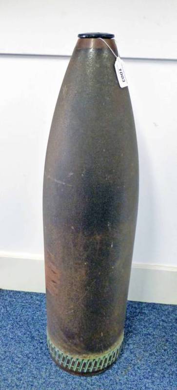 8 INCH 1918 DATED ARTILLERY SHELL 75CM TALL