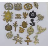 20 CAP BADGES TO INCLUDE THE LIFEGUARDS, U.T.