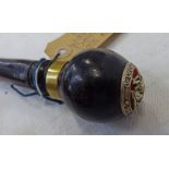 ROYAL NORTHUMBERLAND FUSILIER'S SWAGGER STICK WITH BADGE TO HANDLE,