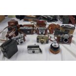 SELECTION OF CAMERAS TO INCLUDE ILFORD SPORTSMAN, BALDA BELDESSA 1A,