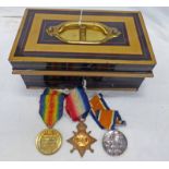 WW1 MEDAL TRIO TO A 9541 D.A. A. SMITH D.H.R.N.R.