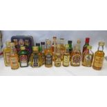 SELECTION OF VARIOUS BLENDED WHISKY MINIATURES TO INCLUDE CHIVAS REGAL,