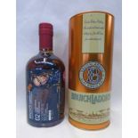 1 BOTTLE BRUICHLADDICH 21 YEAR OLD SINGLE MALT WHISKY, JOANNE BROWN LADDIE AMBASSADOR VALINCH,