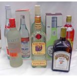 SELECTION OF VARIOUS LIQUEURS TO INCLUDE MANDARINE LIQUEUR, ROYAL MINT-CHOCOLATE LIQUEUR,