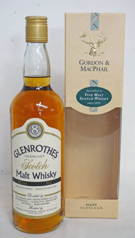 1 BOTTLE GLENROTHES-GLENLIVET 8 YEAR OLD SCOTCH MALT WHISKY - 70CL, 40% VOL,