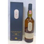 1 BOTTLE LAGAVULIN 12 YEAR OLD NATURAL CASK STRENGTH SINGLE MALT WHISKY,