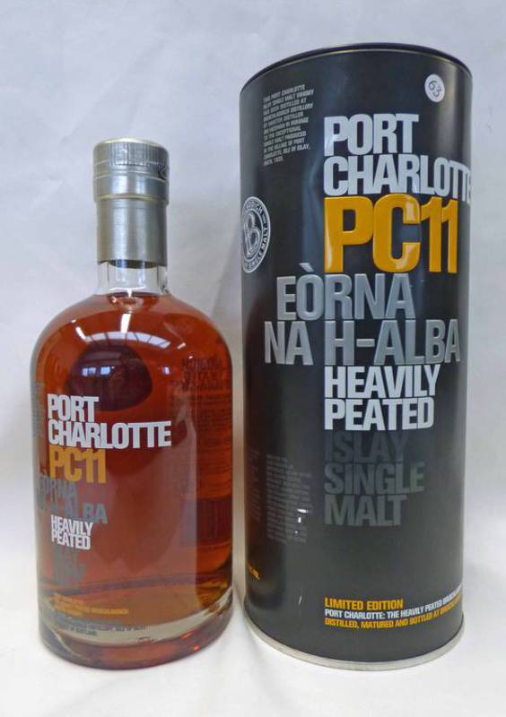 1 BOTTLE PORT CHARLOTTE PC11 SINGLE MALT WHISKY - 700ML, 59.