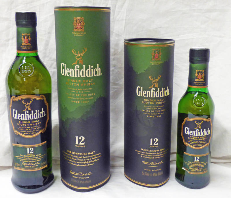 1 BOTTLE GLENFIDDICH 12 YEAR OLD SINGLE MALT WHISKY - 70CL, 40% VOL,