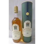 1 BOTTLE BENROMACH 20 YEAR OLD SINGLE MALT WHISKY, DISTILLED 1976 - 70CL, 43% VOLUME,