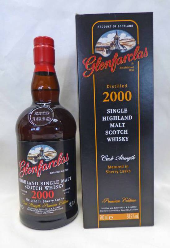 1 BOTTLE GLENFARCLAS 13 YEAR OLD SINGLE HIGHLAND MALT WHISKY, CASK STRENGTH PREMIUM EDITION,