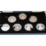 1980 HER MAJESTY QUEEN ELIZABETH THE QUEEN MOTHER COMMEMORATIVE 7 CROWN COINS PROOF SET,