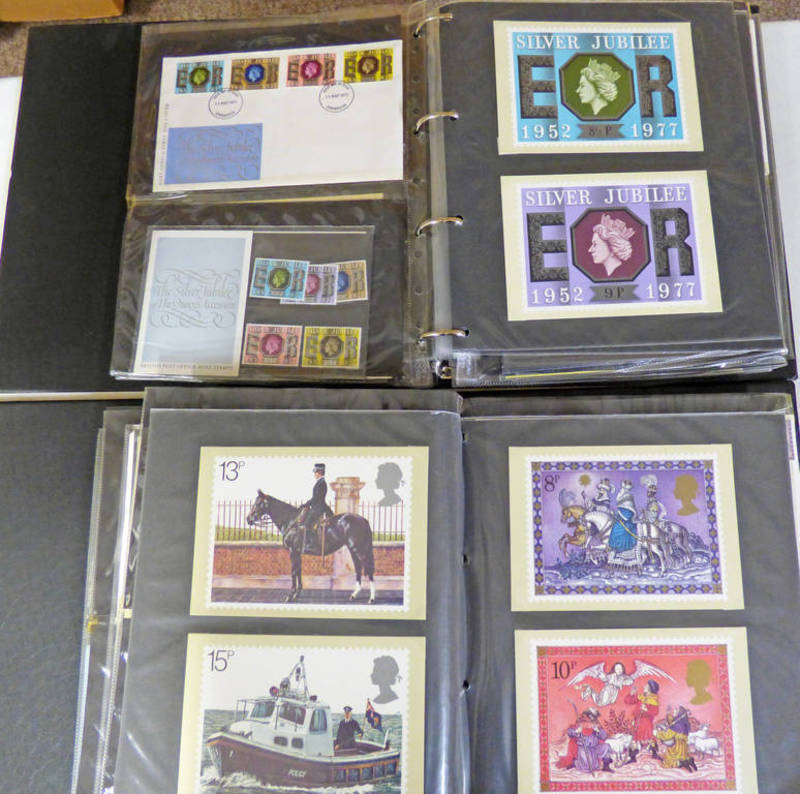 2 ALBUMS OF VARIOUS GB PRESENTATION PACKS, FIRST DAY COVERS, 1976-1980 TO INCLUDE HORSES, DOGS,