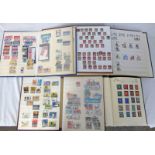 5 STAMP ALBUMS AND STOCKBOOKS OF MINT & USED GB STAMPS FROM QV - QEII TO INCLUDE PENNY REDS,