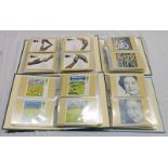 4 ALBUMS OF GB 1993 - 2003 PHQ CARDS WITH MINT SET TO INCLUDE HG WELLS, COMEDIANS, BUSES,