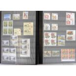 ALBUM OF VARIOUS UK AND FINNISH STAMPS TO INCLUDE SINGLES, DOUBLES, BLOCKS,