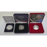 2000 UK QUEEN MOTHER CENTENARY YEAR SILVER PROOF CROWN,