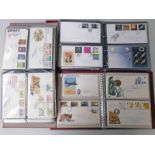3 ALBUMS OF FIRST DAY COVERS INCLUDING A LARGE ALBUM WITH 1970'S AND 1980'S EXAMPLES,