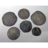 SELECTION OF SCOTTISH COINS TO INCLUDE CHARLES I FORTY PENCE, ROBERT II GROAT,