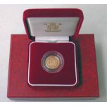 2002 ELIZABETH II GOLD PROOF HALF SOVEREIGN,