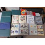 SELECTION OF VARIOUS STAMPS, ROYAL MAIL POSTCARDS, ETC TO INCLUDE ALBUM WITH ITALY,
