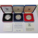 SELECTION OF PROOF CROWNS TO INCLUDE 1977 QUEENS SILVER JUBILEE, 1981 MARRIAGE OF CHARLES & DIANA,