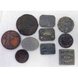 SELECTION OF TOKENS TO INCLUDE 1836 JOHN KNOX'S PARISH ABERDEEN,