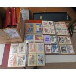 7 ALBUMS OF VARIOUS PHQ CARDS,