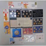 THREE UK PROOF COIN SETS WITH 1971, 1984 AND 1985 (1 OF 300 SIGNED BY RAPHAEL MAKLOUF),