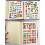3 STAMP ALBUMS OF VARIOUS MINT AND USED STAMPS OF WORLDWIDE COUNTRIES BEGINNING G-H TO INCLUDE