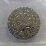 1787 GEORGE III SIXPENCE WITH HEARTS