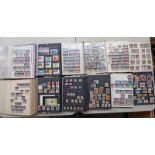 12 STOCKBOOKS OF VARIOUS WORLDWIDE MINT & USED STAMPS TO INCLUDE RUSSIA, FRANCE, FINLAND, GERMANY,