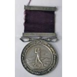 ABERDEEN GOLF CLUB SILVER MONTHLY SCRATCH MEDAL FROM MAY 1898 - APRIL 1898, STAMPED 'GJ&S A.B.