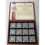 BRITISH BANKNOTES 12-COIN SET, IN CASE OF ISSUE WITH C.O.
