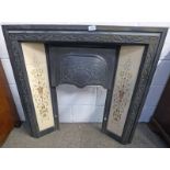 CAST IRON FIRE INSERT Condition Report: The Exterior Dimensions are Height -