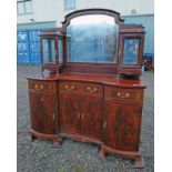 MAHOGANY 19TH CENTURY MIRRORED BACK SIDEBOARD.