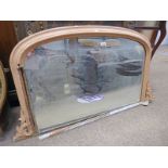 PAINTED OVERMANTLE MIRROR 64CM TALL