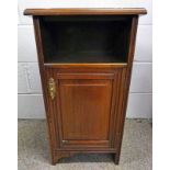 EARLY 20TH CENTURY MAHOGANY CABINET WITH PANEL DOOR