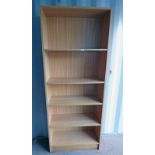 21ST CENTURY 5 SHELVED TALL BOOK CASE.