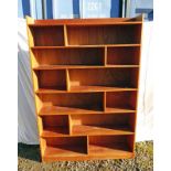 20TH CENTURY BOOKCASE LENGTH 123 X HEIGHT 183 X WIDTH 24 CMS