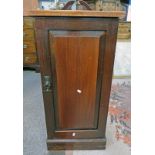 19TH CENTURY MAHOGANY BEDSIDE CABINET - DISTRESSED