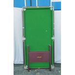 RILEY SNOOKER TABLE ON STAND WITH CUES,
