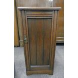 LATE 19TH CENTURY MAHOGANY BEDSIDE CABINET WITH PANEL DOOR 81CM TALL