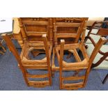 SET OF 4 19TH CENTURY MAHOGANY CHAIRS (DISTRESSED)