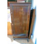 MAHOGANY SINGLE DOOR CABINET LENGTH 65 X HEIGHT 140 CM X WIDTH 38 CMS